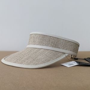 Rag and bone khaki straw visor
